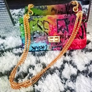 Jelly Graffiti crossbody Purse